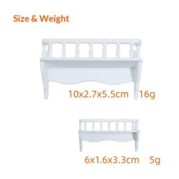 ** 1/5Pcs Micro Model Miniature Building Model Accessories 1: 12 Dollhouse Simulation Wall Mounted Storage Rack Scene Decoration