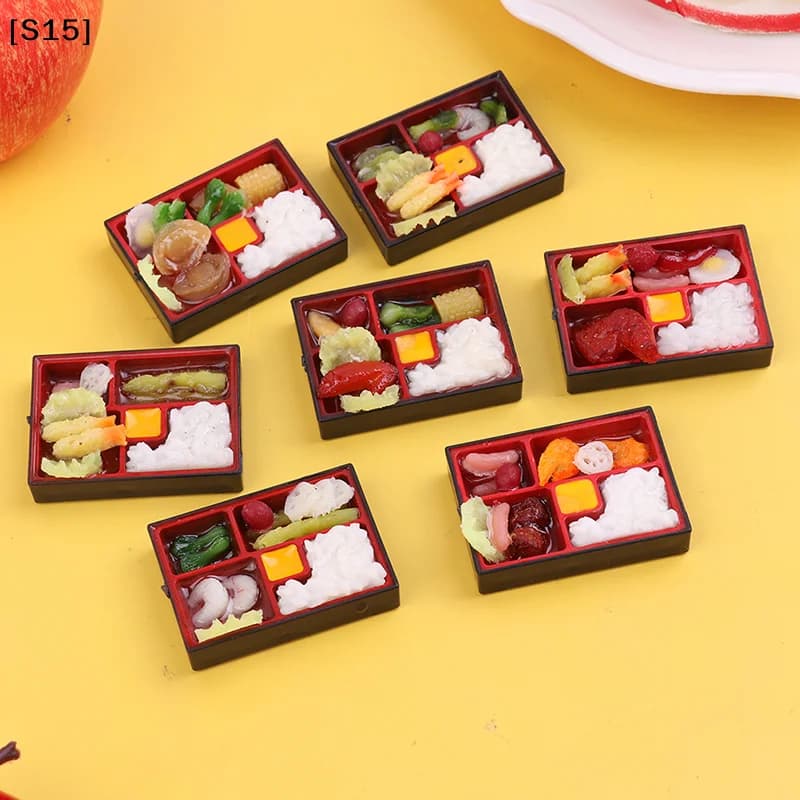 1:12 Dollhouse Japanese Fast Food Box rice sake Food Kitchen Decor Toy[S15][S15]