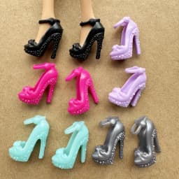 Colorful Assorted Heels 11.5 Inch Female Doll Shoes for 30 Cm Dolls 1/6 Scale Accessory Boots Dolls Shoes Toy