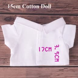 New Toys Accessories Doll T-shirt Fashion Style Cotton Mini Clothes Multicolors Idol Doll Outfit 15/20cm Cotton Stuffed Dolls