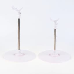 Adjustable Stainless Steel Doll Display Stand, Universal 36/42/48/60cm Support Holder