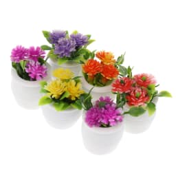 ★▲3pcs/lot 1:12 Dollhouse Miniature Green Plant Pot Potted Flowers Furniture Home Decor Accessories Random
