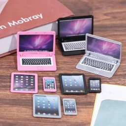 【M】3Pcs/set 1/6 Scale Dollhouse Miniature Mobile Phone Tablet Computer For Dolls