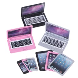 【M】3Pcs/set 1/6 Scale Dollhouse Miniature Mobile Phone Tablet Computer For Dolls