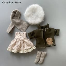 [ZY]1Set 16-17cm Cute Doll Clothes Dolls Outfit Suit Accessories Fashion Style Doll Dress Up (NO Doll)[ZY]