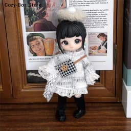 [ZY]1Set 16-17cm Cute Doll Clothes Dolls Outfit Suit Accessories Fashion Style Doll Dress Up (NO Doll)[ZY]