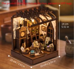 DIY Mini Doll House Wooden Miniature Kit Furniture Litht Dollhouse Furniture Handmade Model Assembly Toys Case Birthday Gifts