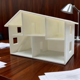 Hot Sale Unfinished White Miniature Dollhouse Model Multiple Rooms Smooth Surface For DIY Craft Kids Play