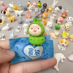 10/20/50Pcs Random Cute Animal Blind Bag Mini Simulation Animal Figurine Blind Box Toys Children Surprise Birthday Party Gi