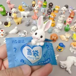 10/20/50Pcs Random Cute Animal Blind Bag Mini Simulation Animal Figurine Blind Box Toys Children Surprise Birthday Party Gi