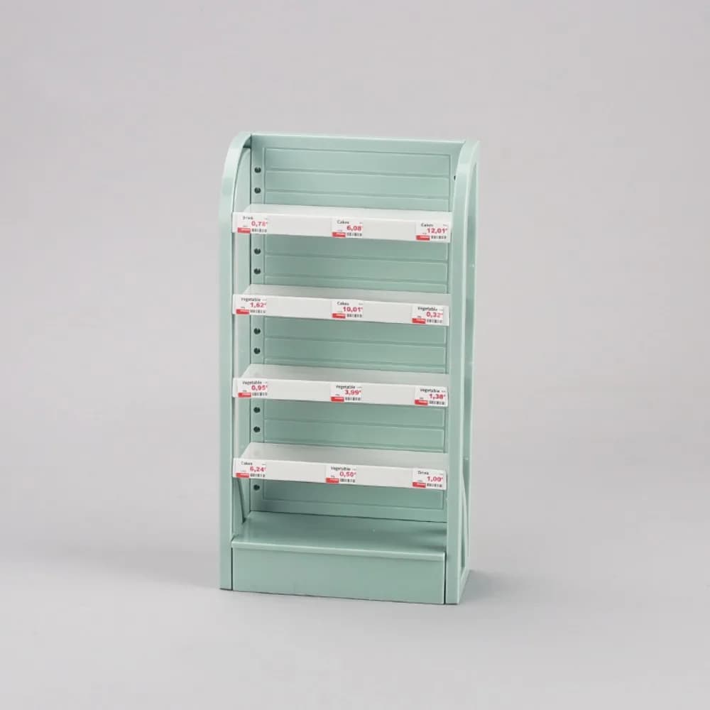 Mini 1/12 Dollhouse Cabinet Plastic 5 Colors Dollhouse Simulated Snack Cabinet Dolls House Desktop Decoration 9.5*4.3*14.5cm