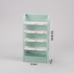 Mini 1/12 Dollhouse Cabinet Plastic 5 Colors Dollhouse Simulated Snack Cabinet Dolls House Desktop Decoration 9.5*4.3*14.5cm
