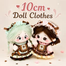 10cm Cotton Doll Clothes Mint Chocolate Strawberry Cake Series Skirt Macaron Color Palette No Attribute Clothing