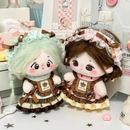 10cm Cotton Doll Clothes Mint Chocolate Strawberry Cake Series Skirt Macaron Color Palette No Attribute Clothing