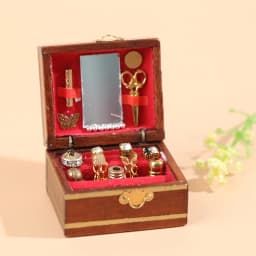 1Pc Mini Jewelry Box Model Dollhouse Miniatures Children DIY Miniatures Doll.