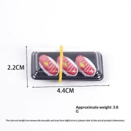 Simulation Sushi Bento Dollhouse Model Lifelike Miniature Food Ornament for DIY Micro Scene Layout Decor