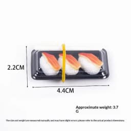 Simulation Sushi Bento Dollhouse Model Lifelike Miniature Food Ornament for DIY Micro Scene Layout Decor