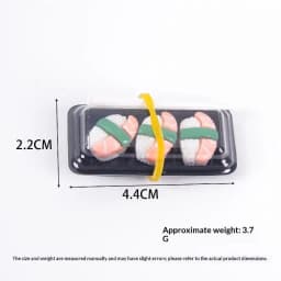 Simulation Sushi Bento Dollhouse Model Lifelike Miniature Food Ornament for DIY Micro Scene Layout Decor