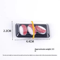 Simulation Sushi Bento Dollhouse Model Lifelike Miniature Food Ornament for DIY Micro Scene Layout Decor