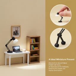 [J] 1Pcs Doll Home Simulation Table Lamp Furniture Decoration Toy 1/12 Dollhouse Miniature Desk Lamp Bedside Lamp Model