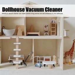 Dollhouse Vacuum Cleaner 1:12 Scale Vivid Details Add Ambience Doll House Accessories for Home Decoration Gifts