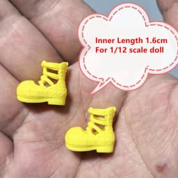 Inner Length 1.6cm Doll Flat Shoes Accessories For OB11 1/12 Scale Doll Dress Up Toy Parts