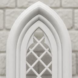 Arched Window Miniature Window for Dollhouse, Model Scenes