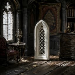 Arched Window Miniature Window for Dollhouse, Model Scenes