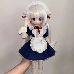 1/4 Doll's Clothes Suit for 40cm Bjd Doll Maid Dress Set Diy Girl Toys Dress Up Play House Fashion Doll Accessoires, No Doll