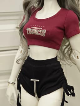 NO DOLL 30/45/60cm Doll's Clothes DIY Kit for 1/3 1/4 1/6 Bjd Dolls - Girl Toy Dress-Up Accessories Shot Tshirt Set
