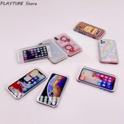 1:12 Miniature Phone Micro Model Decoration Dollhouse Mobile Phone Model Dollhouse Phone Doll House Accessories Decor