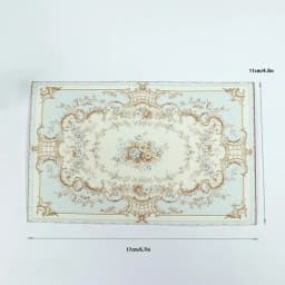 /Kb/1:12 Dollhouse Miniature Antique Style Carpet Home Furniture Decor Toy Mini Retro Floor Mat Doll House Accessories 1/4Pcs