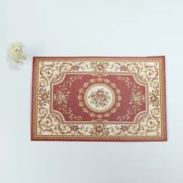 /Kb/1:12 Dollhouse Miniature Antique Style Carpet Home Furniture Decor Toy Mini Retro Floor Mat Doll House Accessories 1/4Pcs