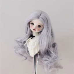 BJD/SD Doll Wig with Multi Colored Wavy Long Curly Hair Soft Silk 1/6 DIY Anime Wig Dress Up Doll Wig Set Doll Hair Cover