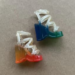 Rainbow Doll Sandals Original 1/6 Doll Shoes White Clear Blue Black Orange Color Doll Accessories