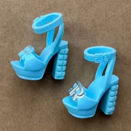 Rainbow Doll Sandals Original 1/6 Doll Shoes White Clear Blue Black Orange Color Doll Accessories