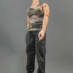 Hiking Clothes For 12"Action  1/6 Miniature Clothing Soldier Casual T-shirt Soldier Figure Accessory  Sports Bottom