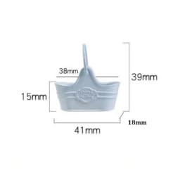 New Metal 1:12 Dollhouse Basket Multicolors Construction Props Shopping Basket 41*18*39mm Flower Bucket Basket