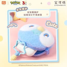 New LDCX Pokemon Quiet First Encounter Series Pokatian Plush Doll Storage Bag Wallet Trendy Pendant Anime Collectible Decor Gift