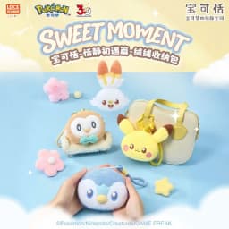 New LDCX Pokemon Quiet First Encounter Series Pokatian Plush Doll Storage Bag Wallet Trendy Pendant Anime Collectible Decor Gift