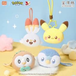 New LDCX Pokemon Quiet First Encounter Series Pokatian Plush Doll Storage Bag Wallet Trendy Pendant Anime Collectible Decor Gift