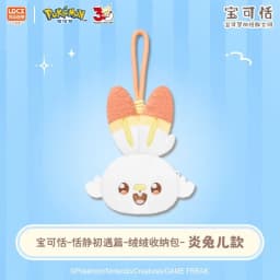 New LDCX Pokemon Quiet First Encounter Series Pokatian Plush Doll Storage Bag Wallet Trendy Pendant Anime Collectible Decor Gift