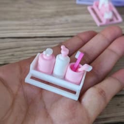 1 Set 1/12 Dollhouse Mini Furniture Accessories Toy Cup Toothpaste Toothbrush