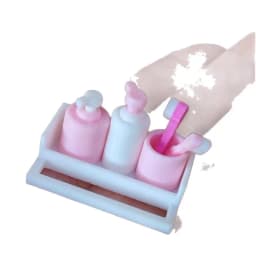 1 Set 1/12 Dollhouse Mini Furniture Accessories Toy Cup Toothpaste Toothbrush