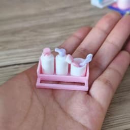 1 Set 1/12 Dollhouse Mini Furniture Accessories Toy Cup Toothpaste Toothbrush