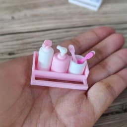 1 Set 1/12 Dollhouse Mini Furniture Accessories Toy Cup Toothpaste Toothbrush