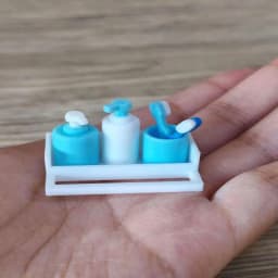 1 Set 1/12 Dollhouse Mini Furniture Accessories Toy Cup Toothpaste Toothbrush