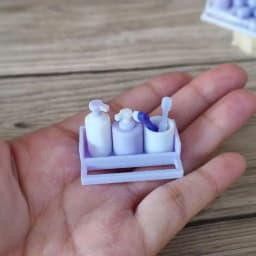 1 Set 1/12 Dollhouse Mini Furniture Accessories Toy Cup Toothpaste Toothbrush