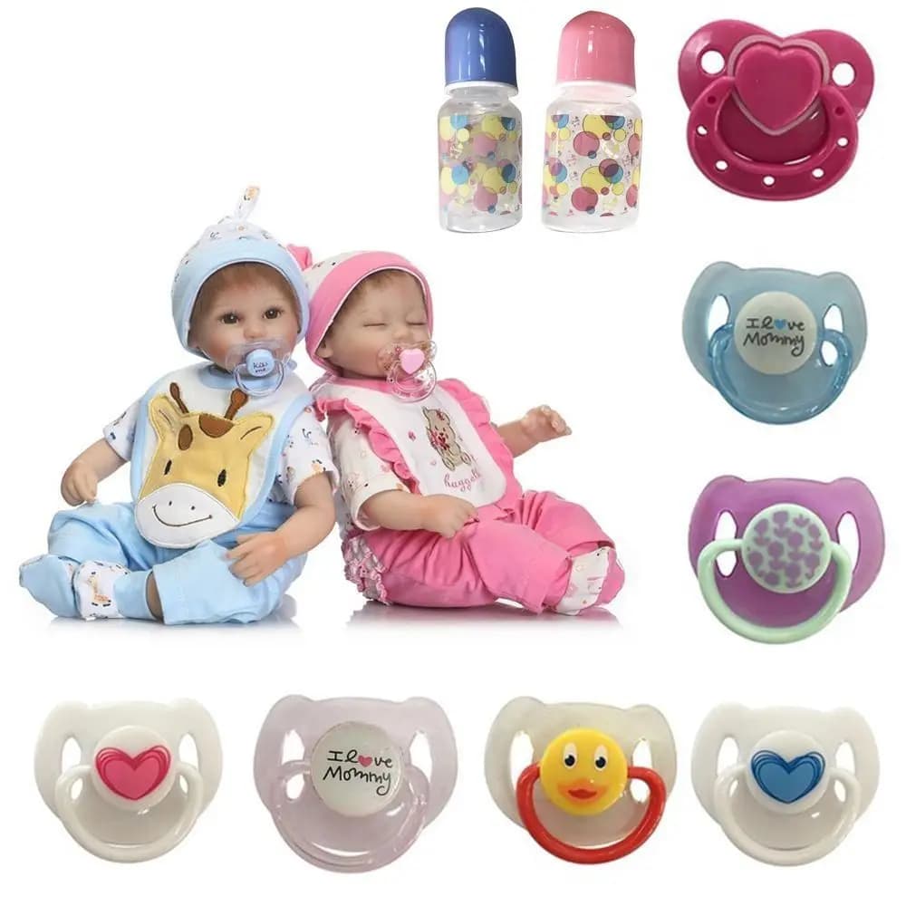 Lovely DIY New Reborn Accessories Dummy Nipples Magnet Pacifier Simulation Nursing Bottle