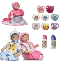 Lovely DIY New Reborn Accessories Dummy Nipples Magnet Pacifier Simulation Nursing Bottle